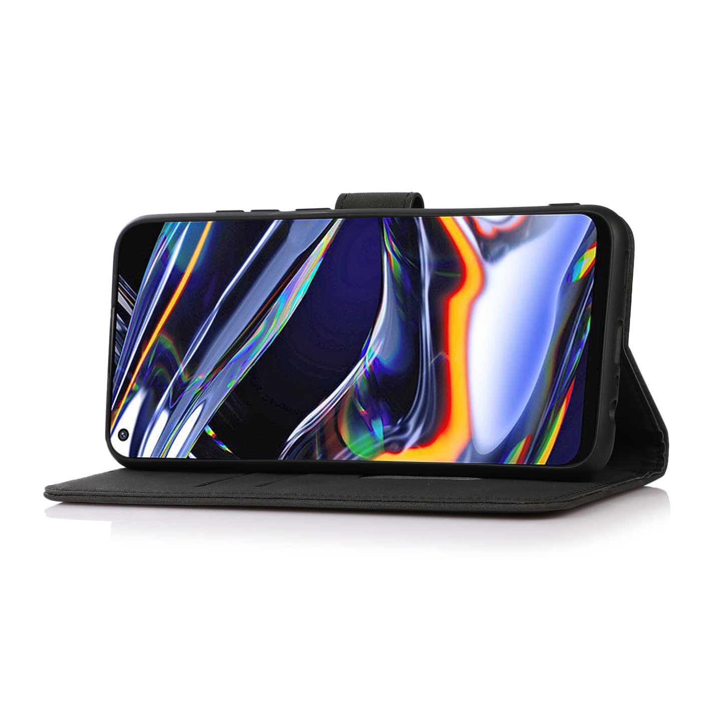 KHAZNEH Textured Leather Full Protection Phone Cover Case with Wallet Stand Design for Samsung Galaxy A52 4G/5G / A52s 5G