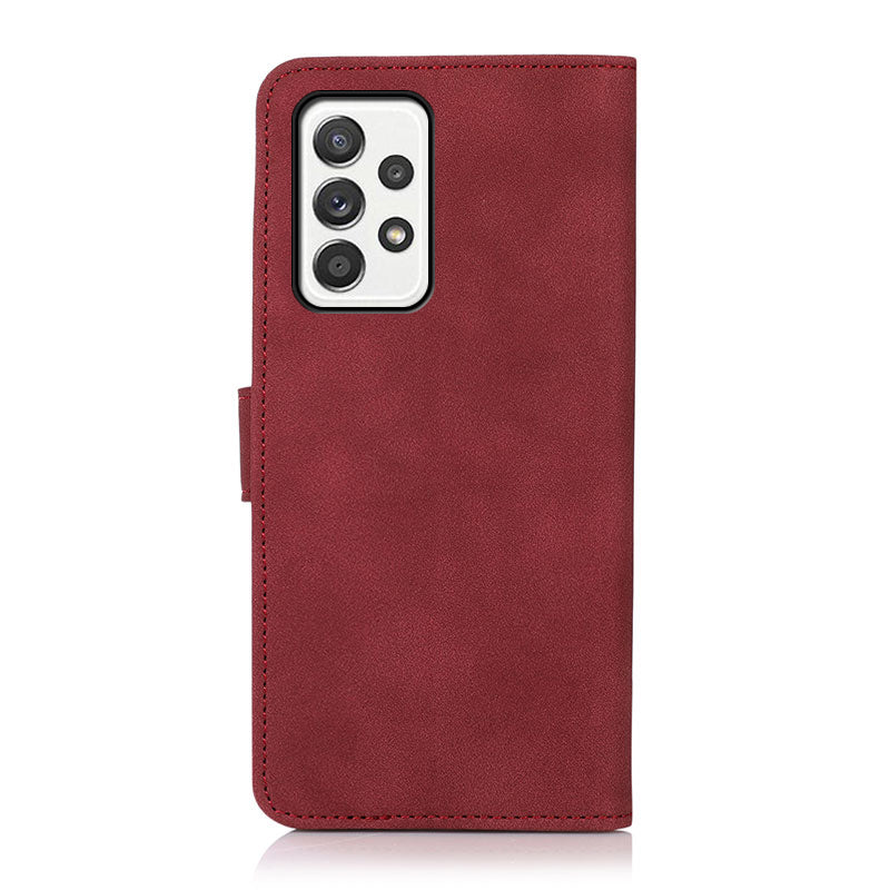 KHAZNEH Textured Leather Full Protection Phone Cover Case with Wallet Stand Design for Samsung Galaxy A52 4G/5G / A52s 5G