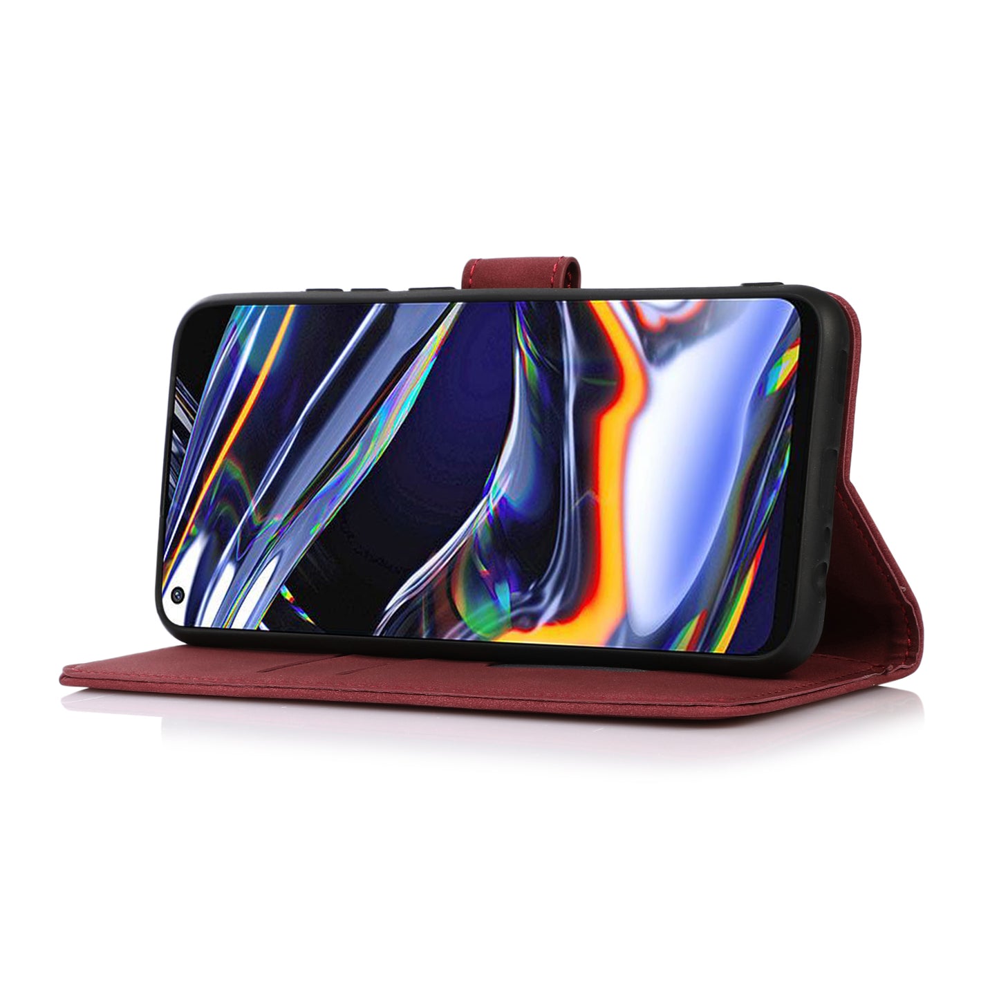 KHAZNEH Textured Leather Full Protection Phone Cover Case with Wallet Stand Design for Samsung Galaxy A52 4G/5G / A52s 5G