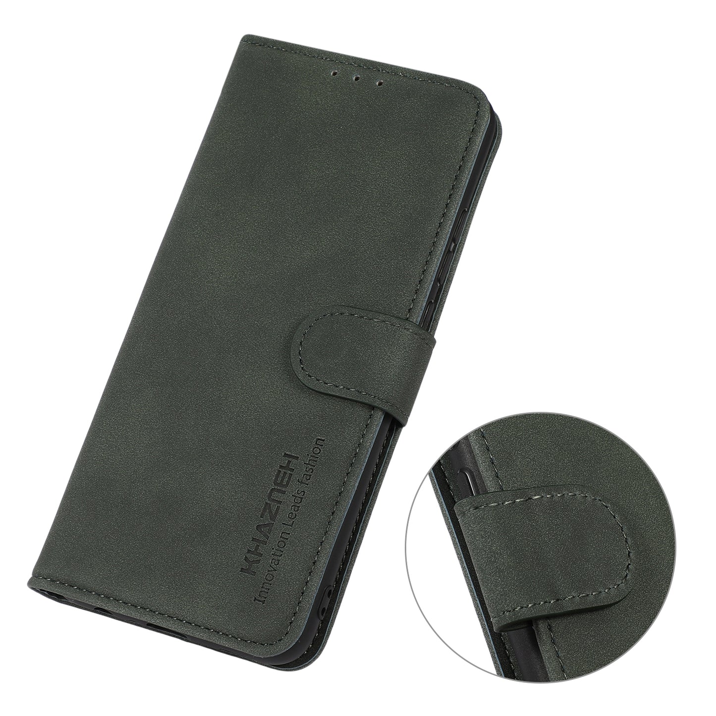 KHAZNEH Textured Leather Full Protection Phone Cover Case with Wallet Stand Design for Samsung Galaxy A52 4G/5G / A52s 5G
