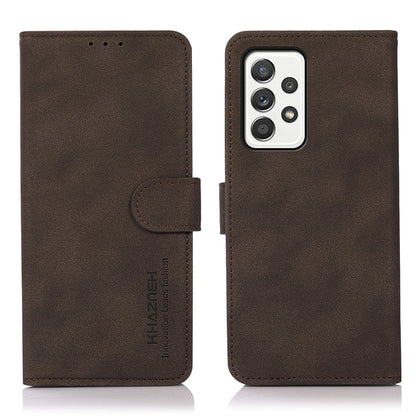 KHAZNEH Textured Leather Full Protection Phone Cover Case with Wallet Stand Design for Samsung Galaxy A52 4G/5G / A52s 5G