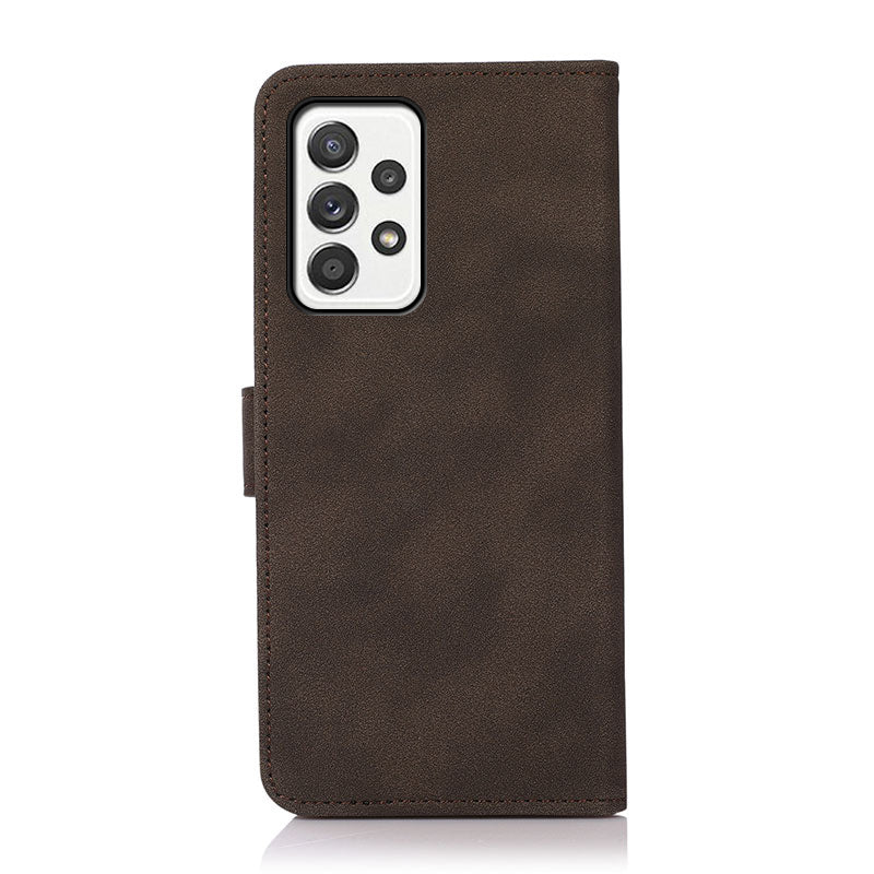 KHAZNEH Textured Leather Full Protection Phone Cover Case with Wallet Stand Design for Samsung Galaxy A52 4G/5G / A52s 5G