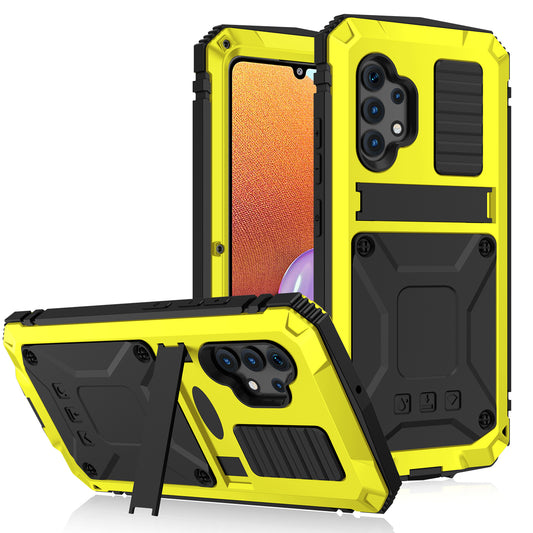 Shockproof Kickstand TPU+Metal Dustproof Protector Cover Kickstand Shell for Samsung Galaxy A32 5G/M32 5G