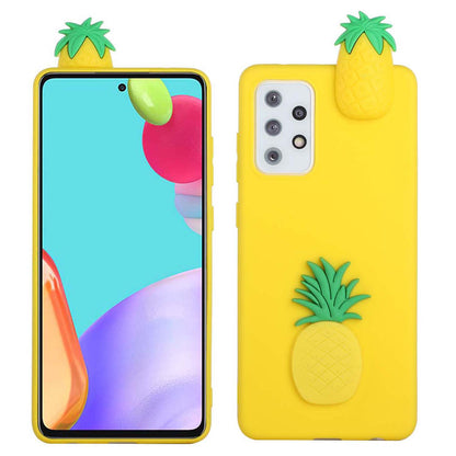 Cute 3D Doll Decor TPU + Silicone Phone Cover Case for Samsung Galaxy A52 5G/4G / A52s 5G