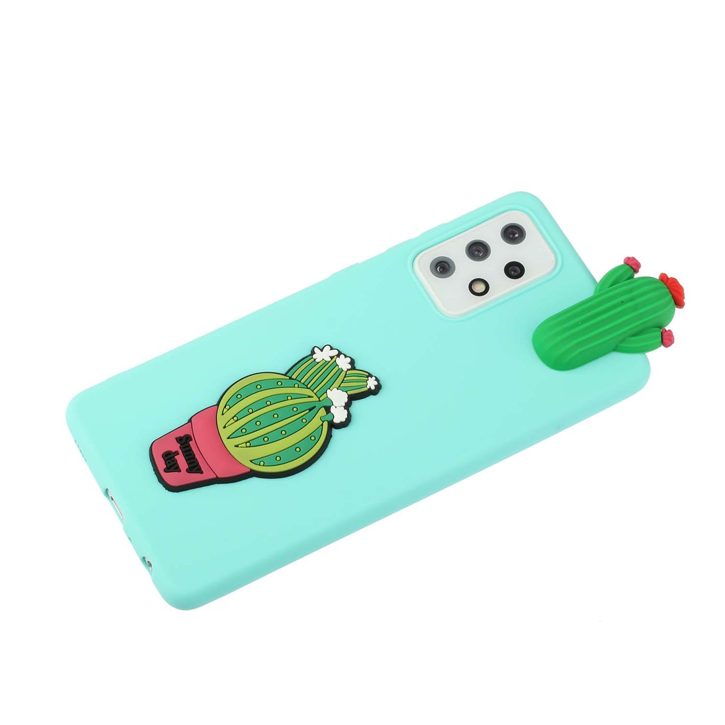 Cute 3D Doll Decor TPU + Silicone Phone Cover Case for Samsung Galaxy A52 5G/4G / A52s 5G