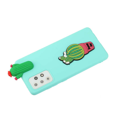 Cute 3D Doll Decor TPU + Silicone Phone Cover Case for Samsung Galaxy A52 5G/4G / A52s 5G