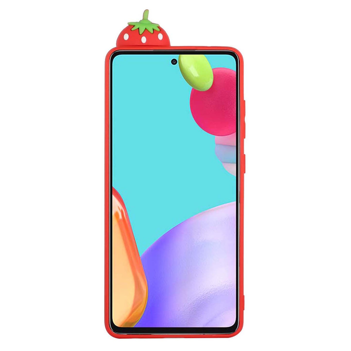 Cute 3D Doll Decor TPU + Silicone Phone Cover Case for Samsung Galaxy A52 5G/4G / A52s 5G