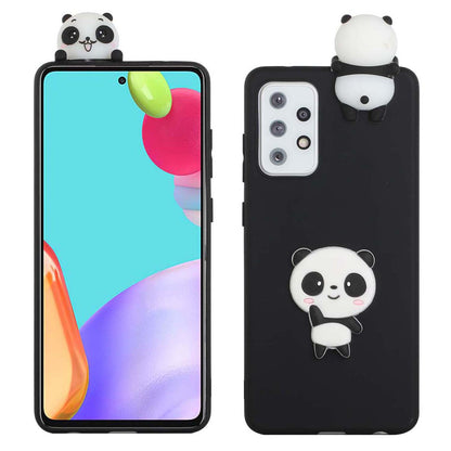 Cute 3D Doll Decor TPU + Silicone Phone Cover Case for Samsung Galaxy A52 5G/4G / A52s 5G