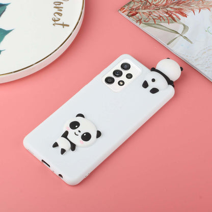 Cute 3D Doll Decor TPU + Silicone Phone Cover Case for Samsung Galaxy A52 5G/4G / A52s 5G