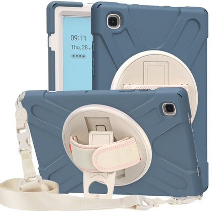Tablet Cover + Strap + Revolving Kickstand Design with Colorful Rainbow Pattern Design for Samsung Galaxy Tab A7 10.4 (2020) T500/T505/T507/T505N