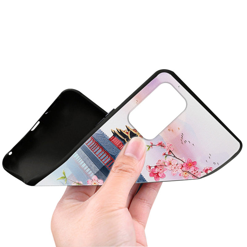 Pattern Printing Embossed Flexible TPU Phone Cover for Samsung Galaxy A52 5G/4G / A52s 5G