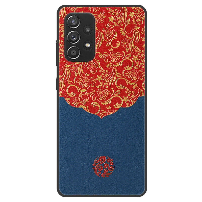 Pattern Printing Embossed Flexible TPU Phone Cover for Samsung Galaxy A52 5G/4G / A52s 5G