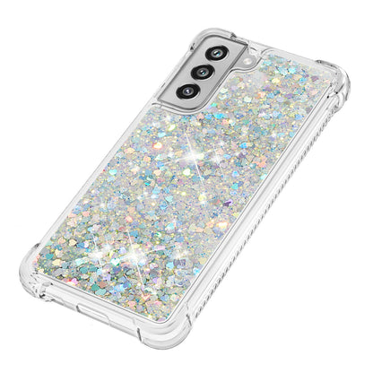 Dynamic Quicksand Shock-absorbing TPU Case Back Cover for Samsung Galaxy S21 FE/S21 Fan Edition