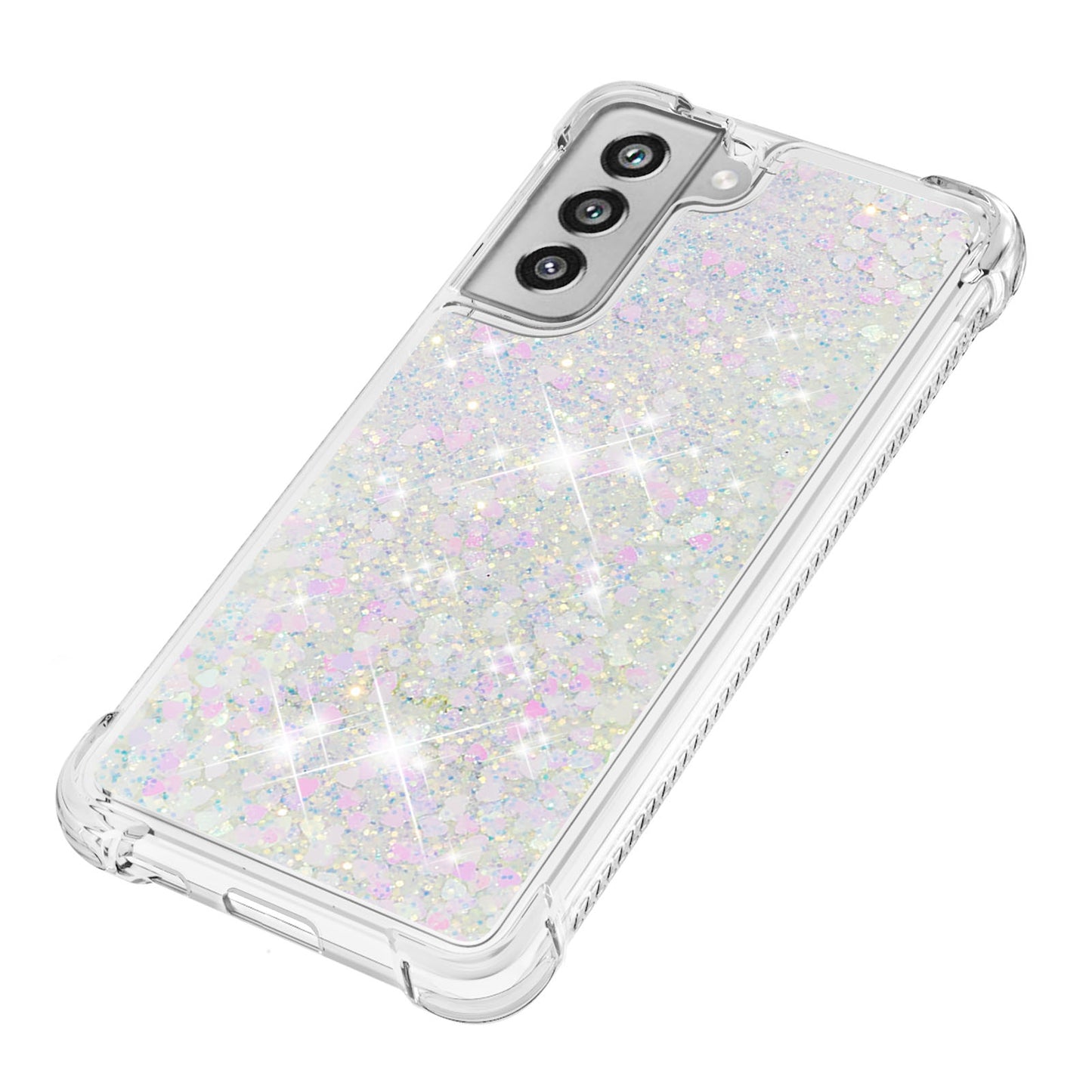 Dynamic Quicksand Shock-absorbing TPU Case Back Cover for Samsung Galaxy S21 FE/S21 Fan Edition