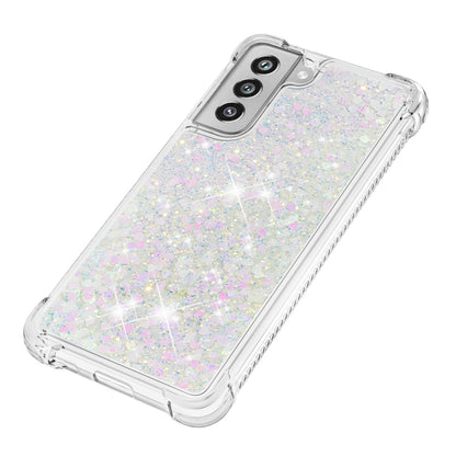 Dynamic Quicksand Shock-absorbing TPU Case Back Cover for Samsung Galaxy S21 FE/S21 Fan Edition