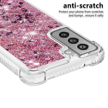 Dynamic Quicksand Shock-absorbing TPU Case Back Cover for Samsung Galaxy S21 FE/S21 Fan Edition