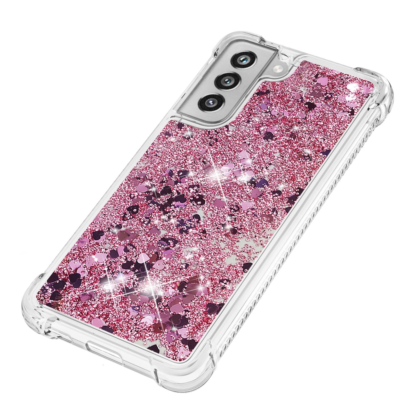 Dynamic Quicksand Shock-absorbing TPU Case Back Cover for Samsung Galaxy S21 FE/S21 Fan Edition
