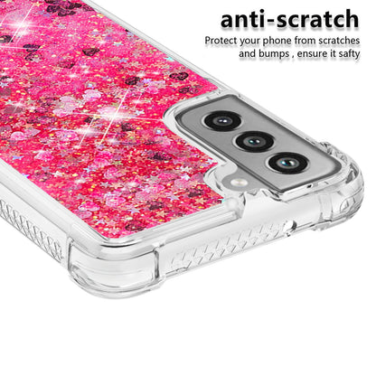 Dynamic Quicksand Shock-absorbing TPU Case Back Cover for Samsung Galaxy S21 FE/S21 Fan Edition