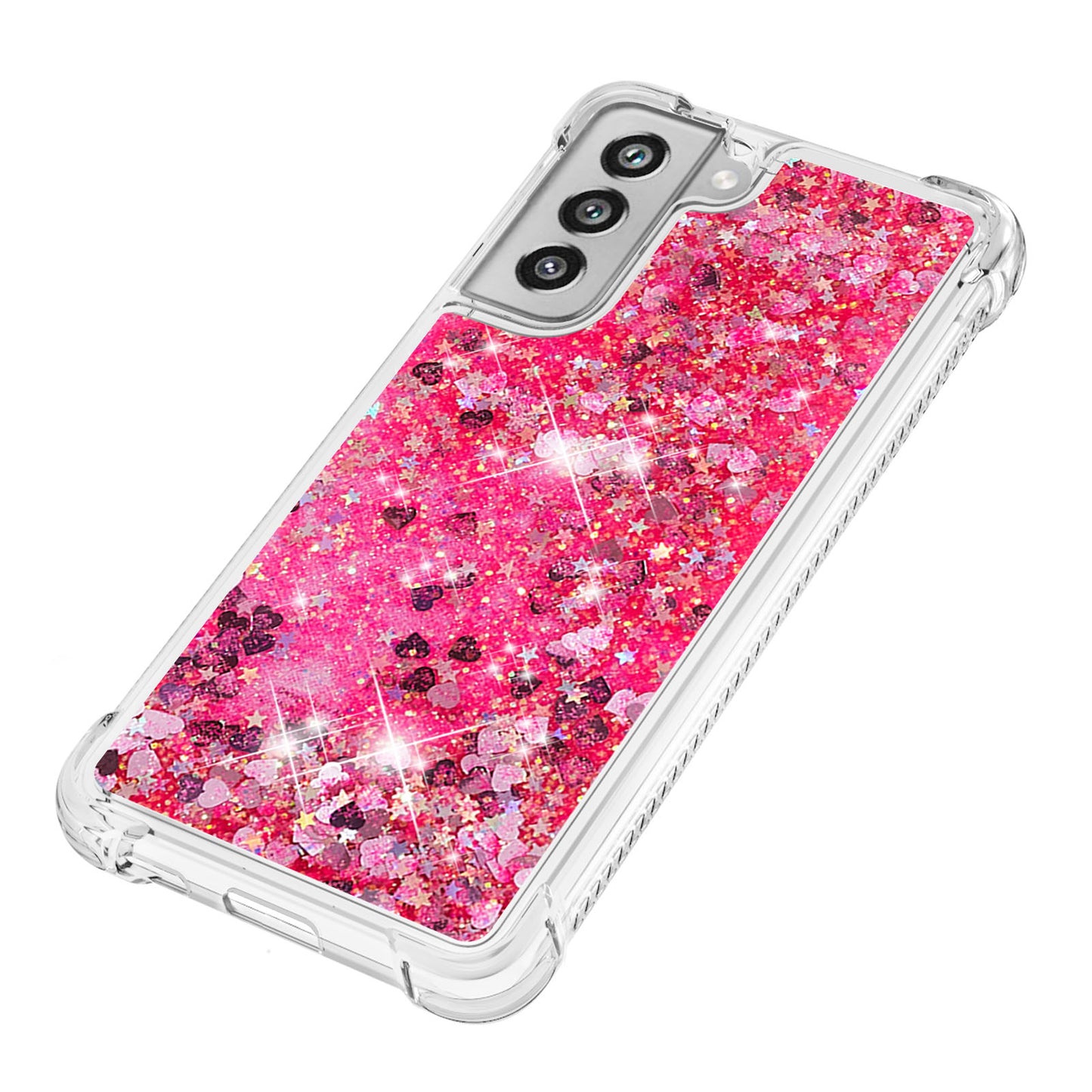 Dynamic Quicksand Shock-absorbing TPU Case Back Cover for Samsung Galaxy S21 FE/S21 Fan Edition