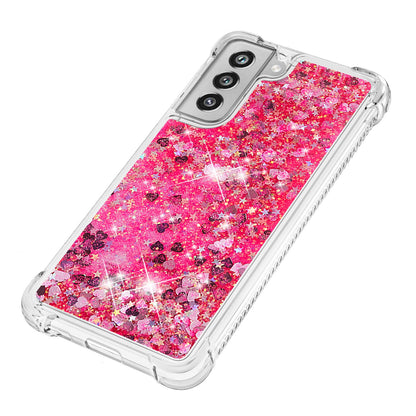 Dynamic Quicksand Shock-absorbing TPU Case Back Cover for Samsung Galaxy S21 FE/S21 Fan Edition