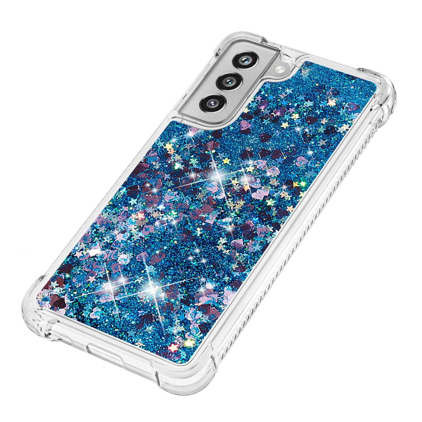 Dynamic Quicksand Shock-absorbing TPU Case Back Cover for Samsung Galaxy S21 FE/S21 Fan Edition
