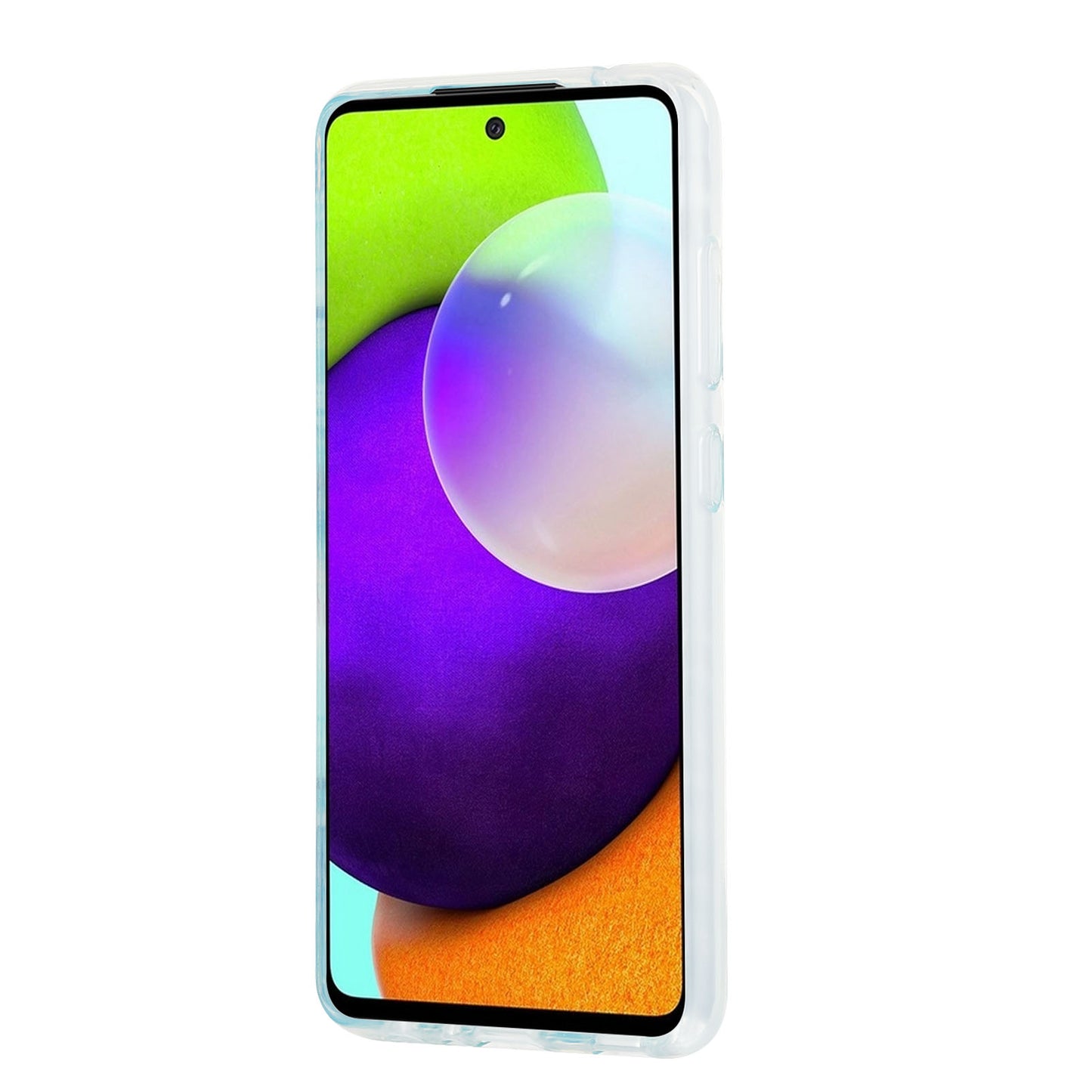 Marble Pattern 2.0mm IMD IML Electroplating TPU Phone Case with Finger Ring Kickstand for Samsung Galaxy A52 4G/5G / A52s 5G