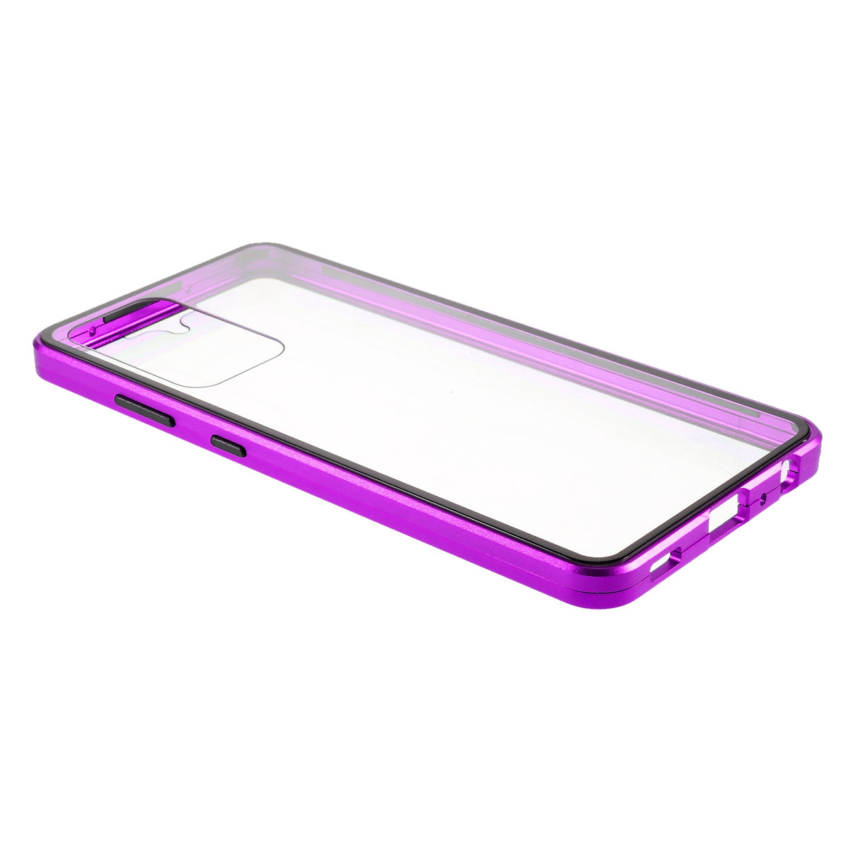 Magnetic Adsorption Metal Frame + Double-sided Ultra Clear Tempered Glass Full Coverage Phone Shell for Samsung Galaxy A52 4G/5G / A52s 5G