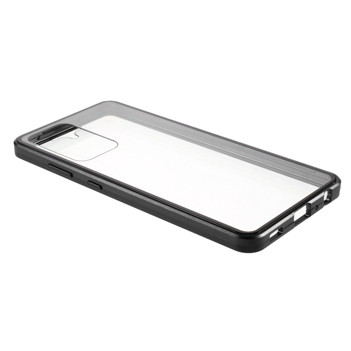 Magnetic Adsorption Metal Frame + Double-sided Ultra Clear Tempered Glass Full Coverage Phone Shell for Samsung Galaxy A52 4G/5G / A52s 5G
