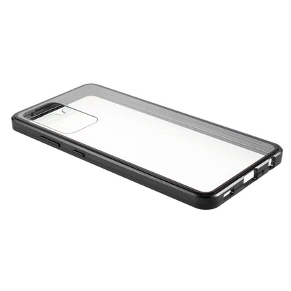 Magnetic Adsorption Metal Frame + Double-sided Ultra Clear Tempered Glass Full Coverage Phone Shell for Samsung Galaxy A52 4G/5G / A52s 5G