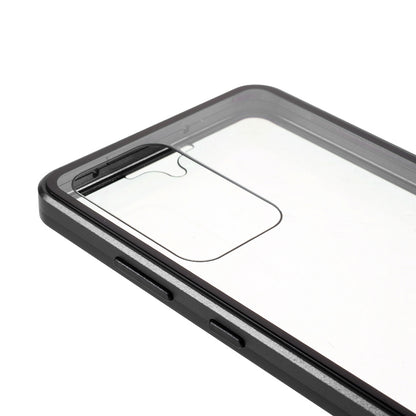 Magnetic Adsorption Metal Frame + Double-sided Ultra Clear Tempered Glass Full Coverage Phone Shell for Samsung Galaxy A52 4G/5G / A52s 5G