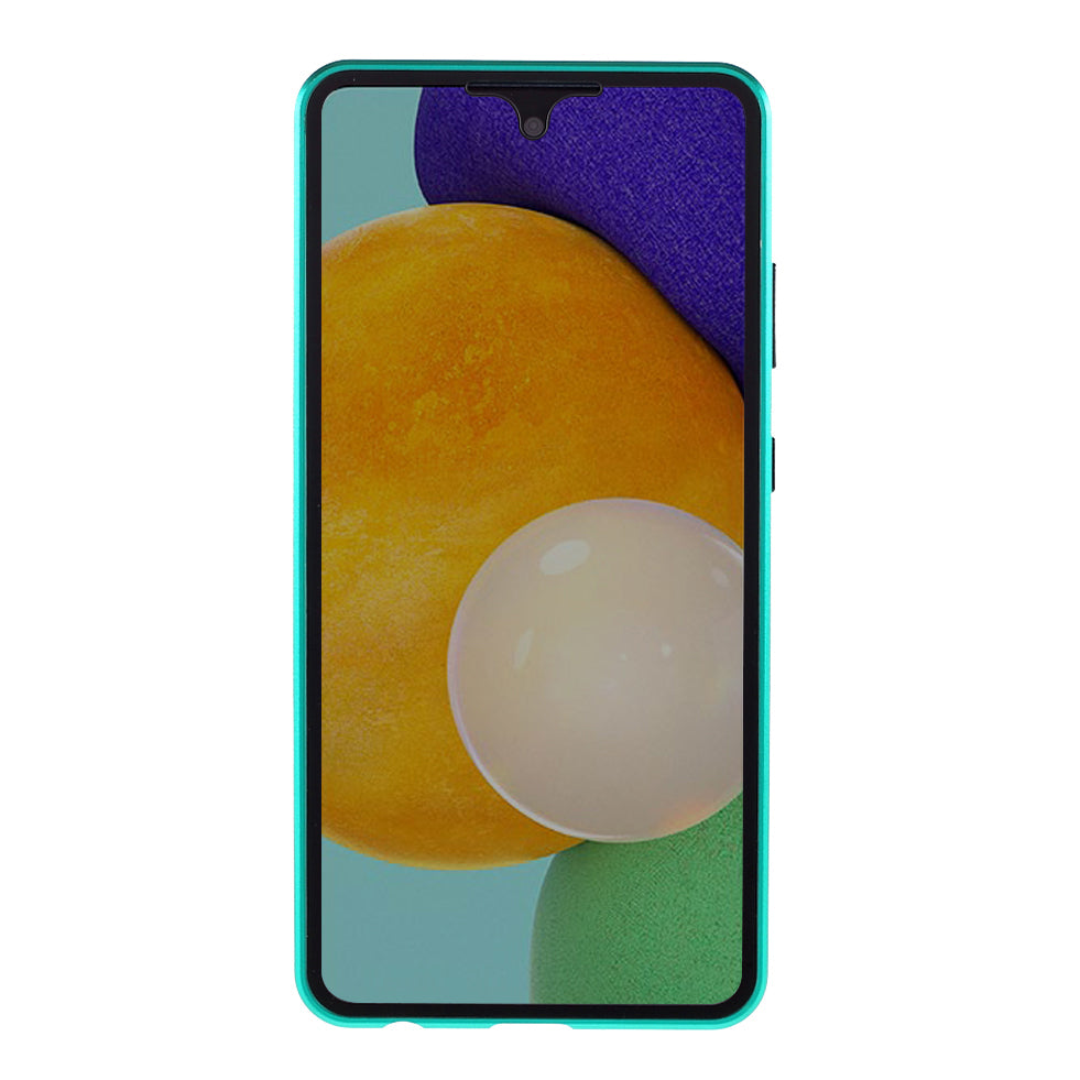 Magnetic Adsorption Metal Frame + Double-sided Ultra Clear Tempered Glass Full Coverage Phone Shell for Samsung Galaxy A52 4G/5G / A52s 5G