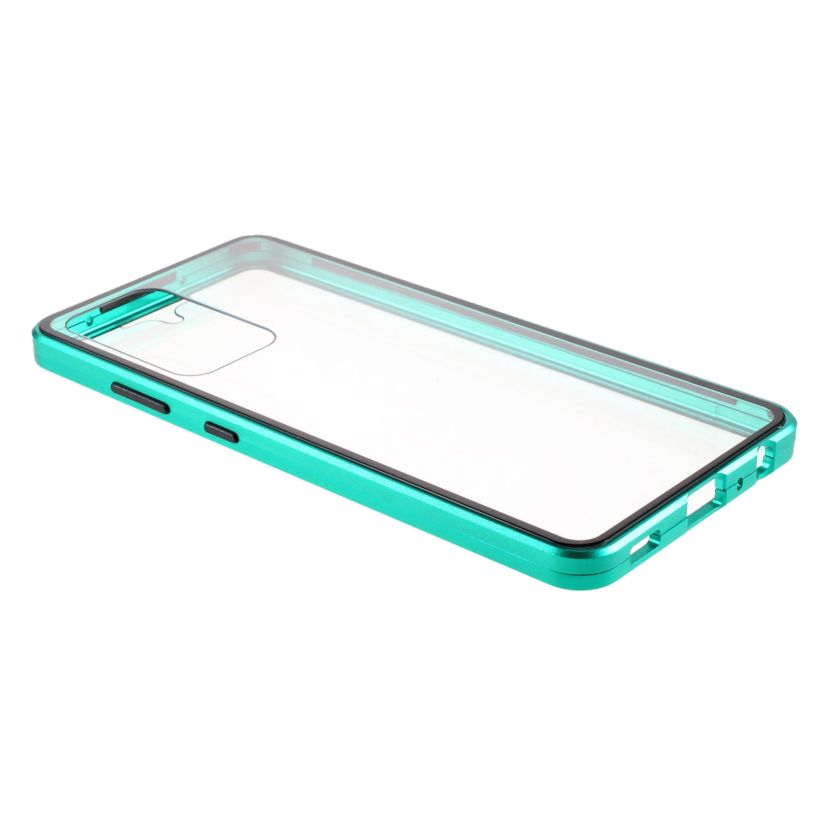 Magnetic Adsorption Metal Frame + Double-sided Ultra Clear Tempered Glass Full Coverage Phone Shell for Samsung Galaxy A52 4G/5G / A52s 5G