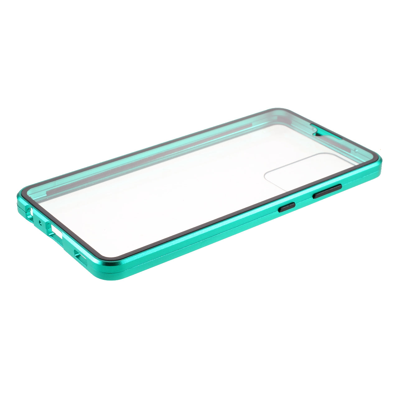 Magnetic Adsorption Metal Frame + Double-sided Ultra Clear Tempered Glass Full Coverage Phone Shell for Samsung Galaxy A52 4G/5G / A52s 5G