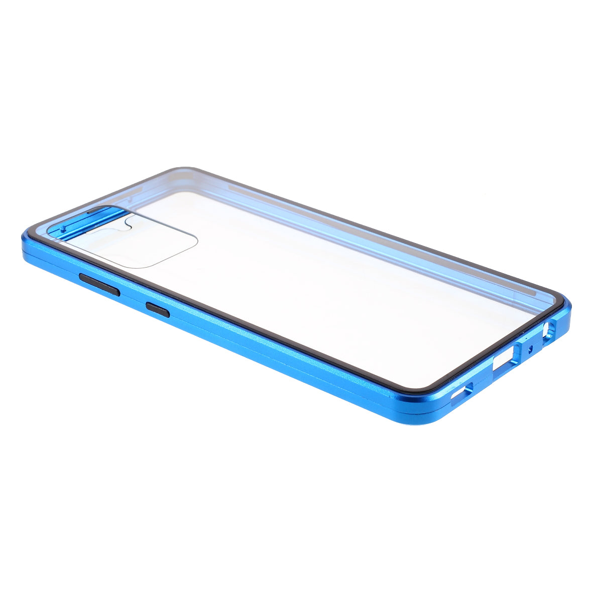 Magnetic Adsorption Metal Frame + Double-sided Ultra Clear Tempered Glass Full Coverage Phone Shell for Samsung Galaxy A52 4G/5G / A52s 5G