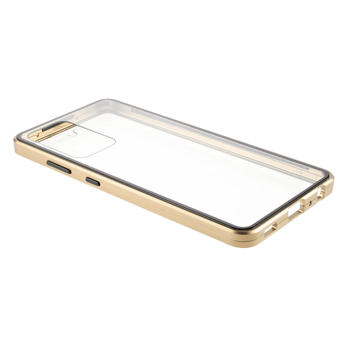 Magnetic Adsorption Metal Frame + Double-sided Ultra Clear Tempered Glass Full Coverage Phone Shell for Samsung Galaxy A52 4G/5G / A52s 5G