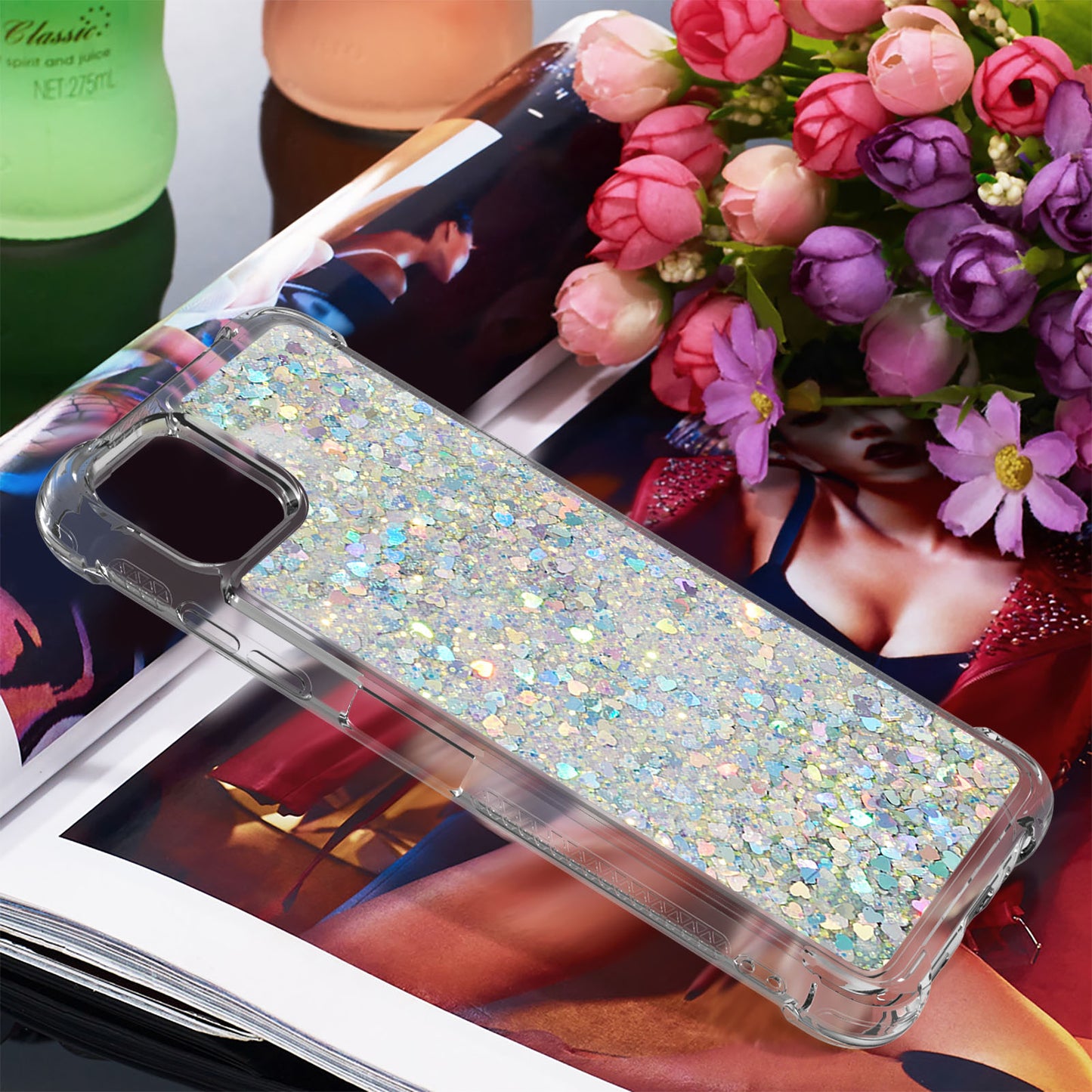 Patterned Quicksand Shockproof TPU Protector Shell for Samsung Galaxy A22 5G (US Version)