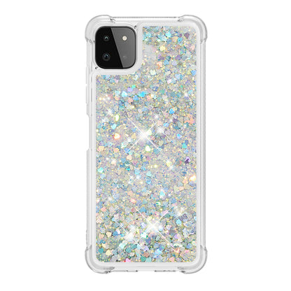Patterned Quicksand Shockproof TPU Protector Shell for Samsung Galaxy A22 5G (US Version)