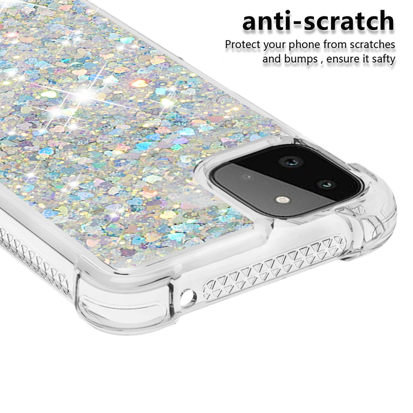Patterned Quicksand Shockproof TPU Protector Shell for Samsung Galaxy A22 5G (US Version)