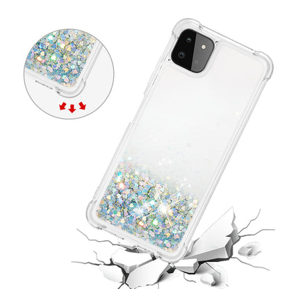 Patterned Quicksand Shockproof TPU Protector Shell for Samsung Galaxy A22 5G (US Version)
