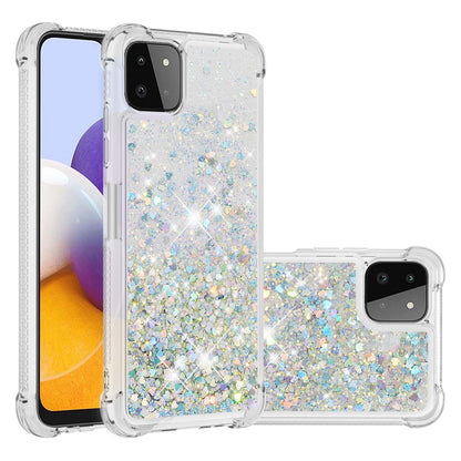 Patterned Quicksand Shockproof TPU Protector Shell for Samsung Galaxy A22 5G (US Version)