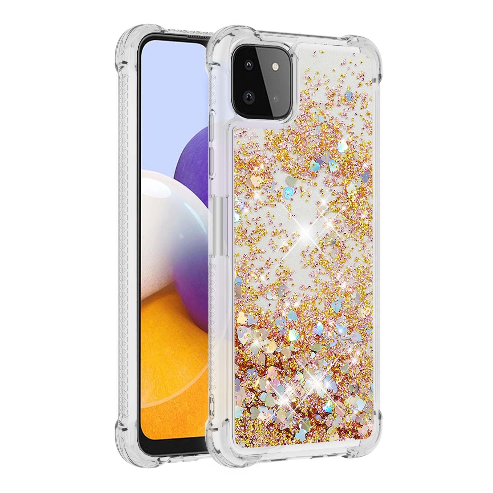 Patterned Quicksand Shockproof TPU Protector Shell for Samsung Galaxy A22 5G (US Version)
