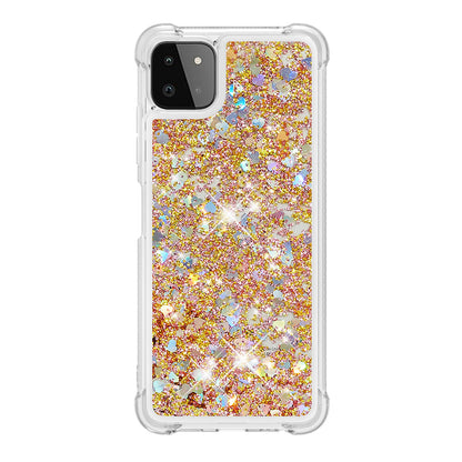 Patterned Quicksand Shockproof TPU Protector Shell for Samsung Galaxy A22 5G (US Version)