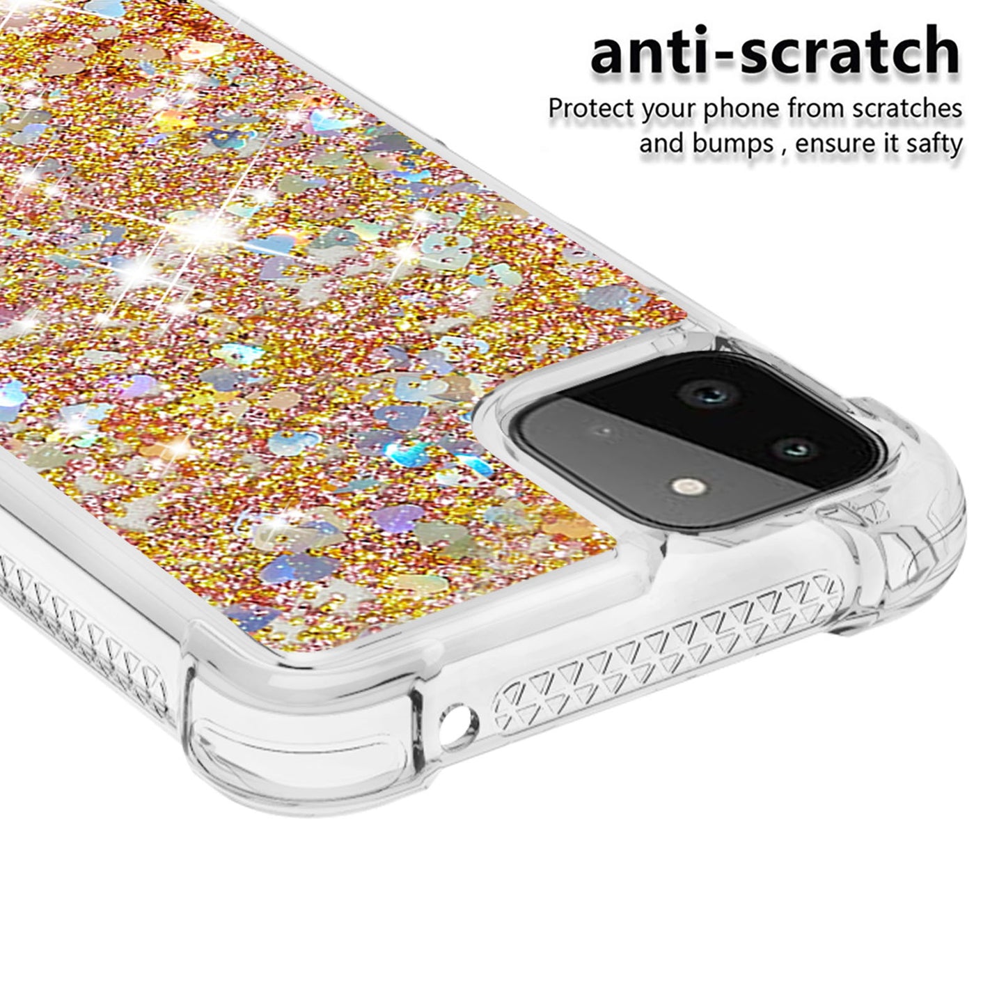 Patterned Quicksand Shockproof TPU Protector Shell for Samsung Galaxy A22 5G (US Version)