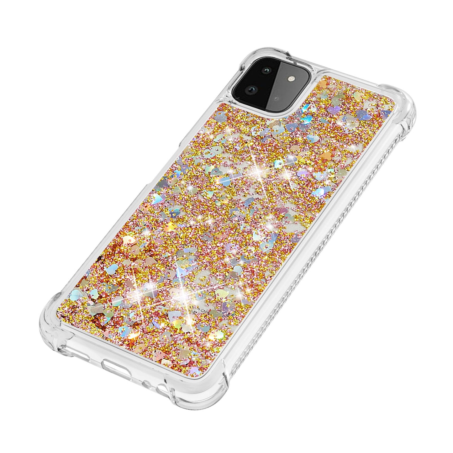 Patterned Quicksand Shockproof TPU Protector Shell for Samsung Galaxy A22 5G (US Version)
