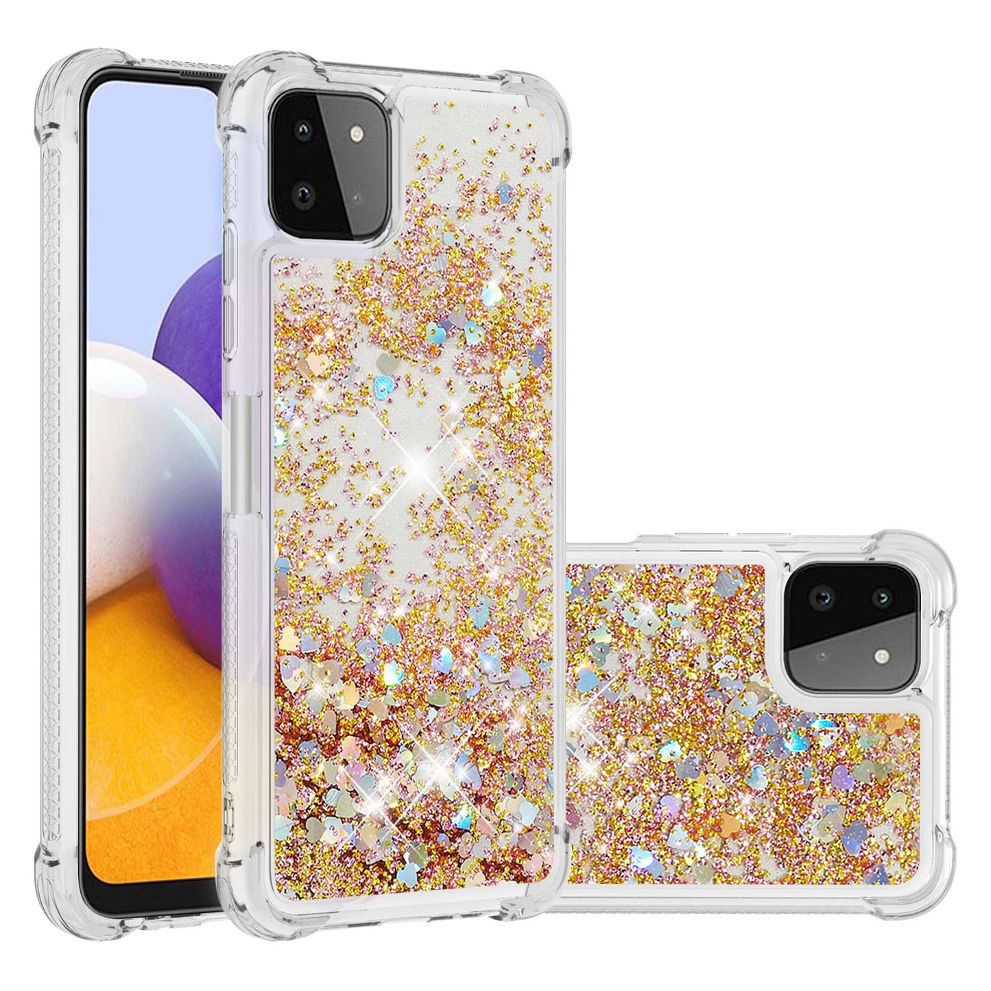 Patterned Quicksand Shockproof TPU Protector Shell for Samsung Galaxy A22 5G (US Version)