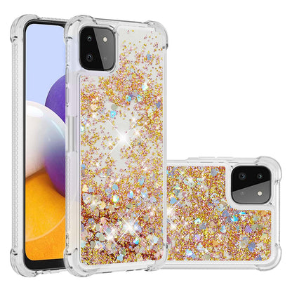 Patterned Quicksand Shockproof TPU Protector Shell for Samsung Galaxy A22 5G (US Version)