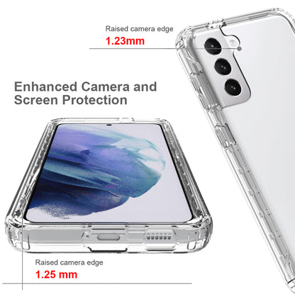 2-in-1 Gradient Color PC+TPU Hybrid Shell Case for Samsung Galaxy S21 5G/4G Cover