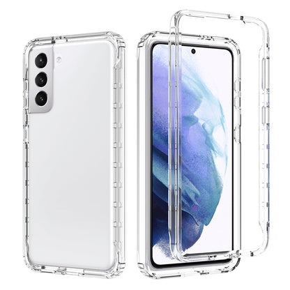 2-in-1 Gradient Color PC+TPU Hybrid Shell Case for Samsung Galaxy S21 5G/4G Cover