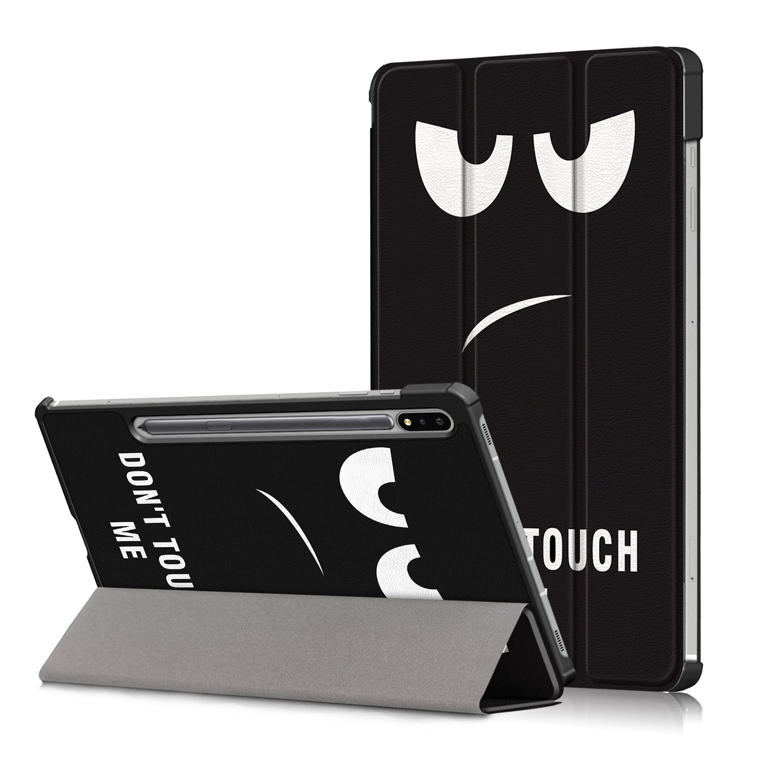Tri-fold Stand Design Pattern Printing PU Leather Tablet Case Shell Protector for Samsung Galaxy Tab S7 FE T736/Tab S7 Plus/Tab S8+