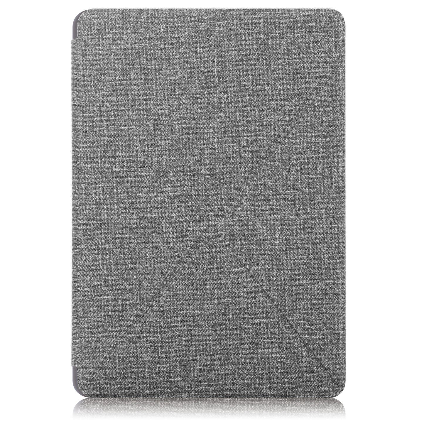 Origami Stand Design Plain Cloth Smart Tablet Case for Samsung Galaxy Tab S7 FE T736/Tab S7 Plus/Tab S8+